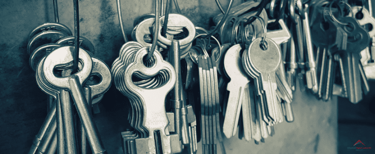 Keys hanging on the wall
