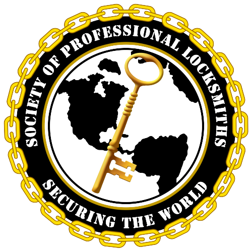 Society of professional locksmiths logo.